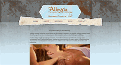 Desktop Screenshot of allegriamassage.com